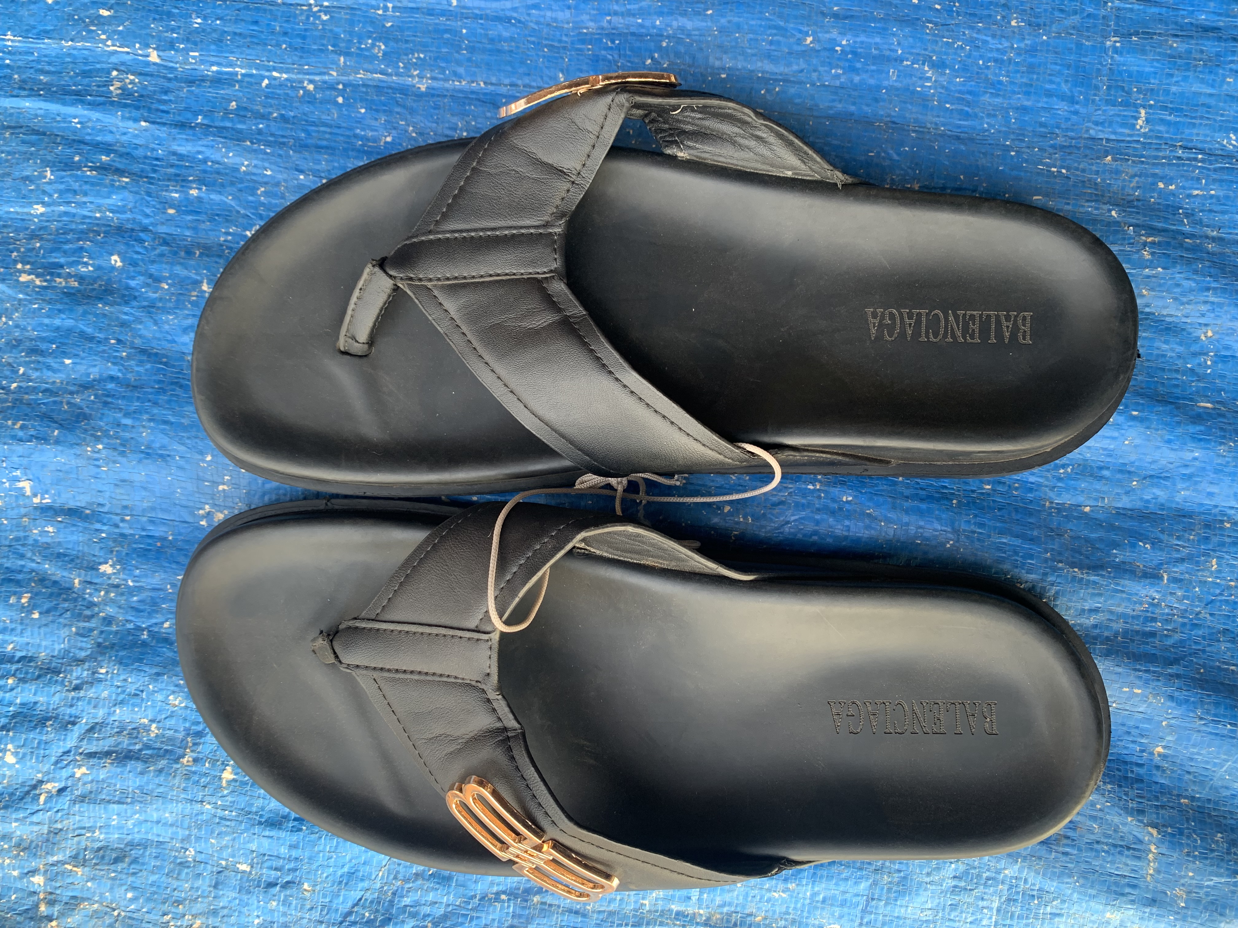 Claquette en cuir Balenciaga