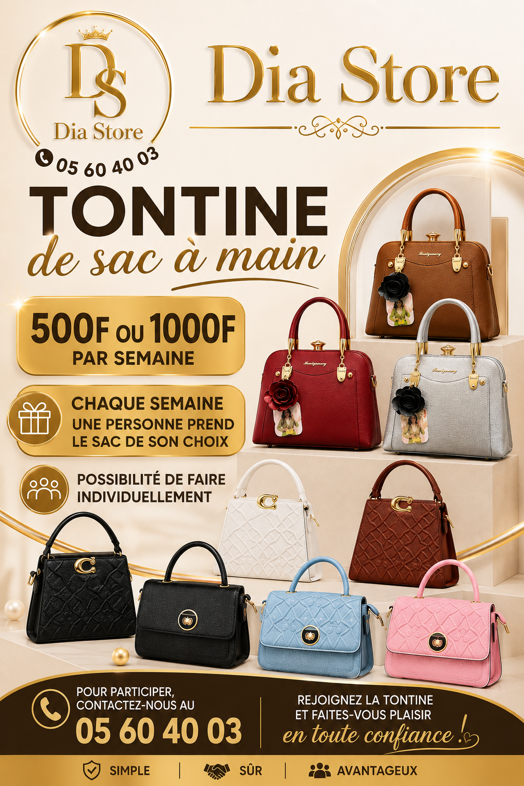 tontine de sac à main