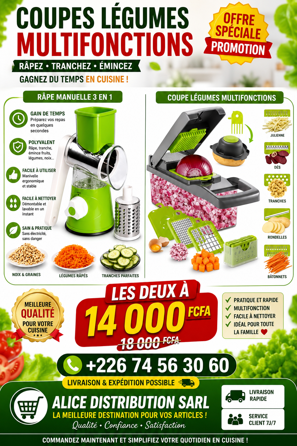 coupes légumes multifonctions